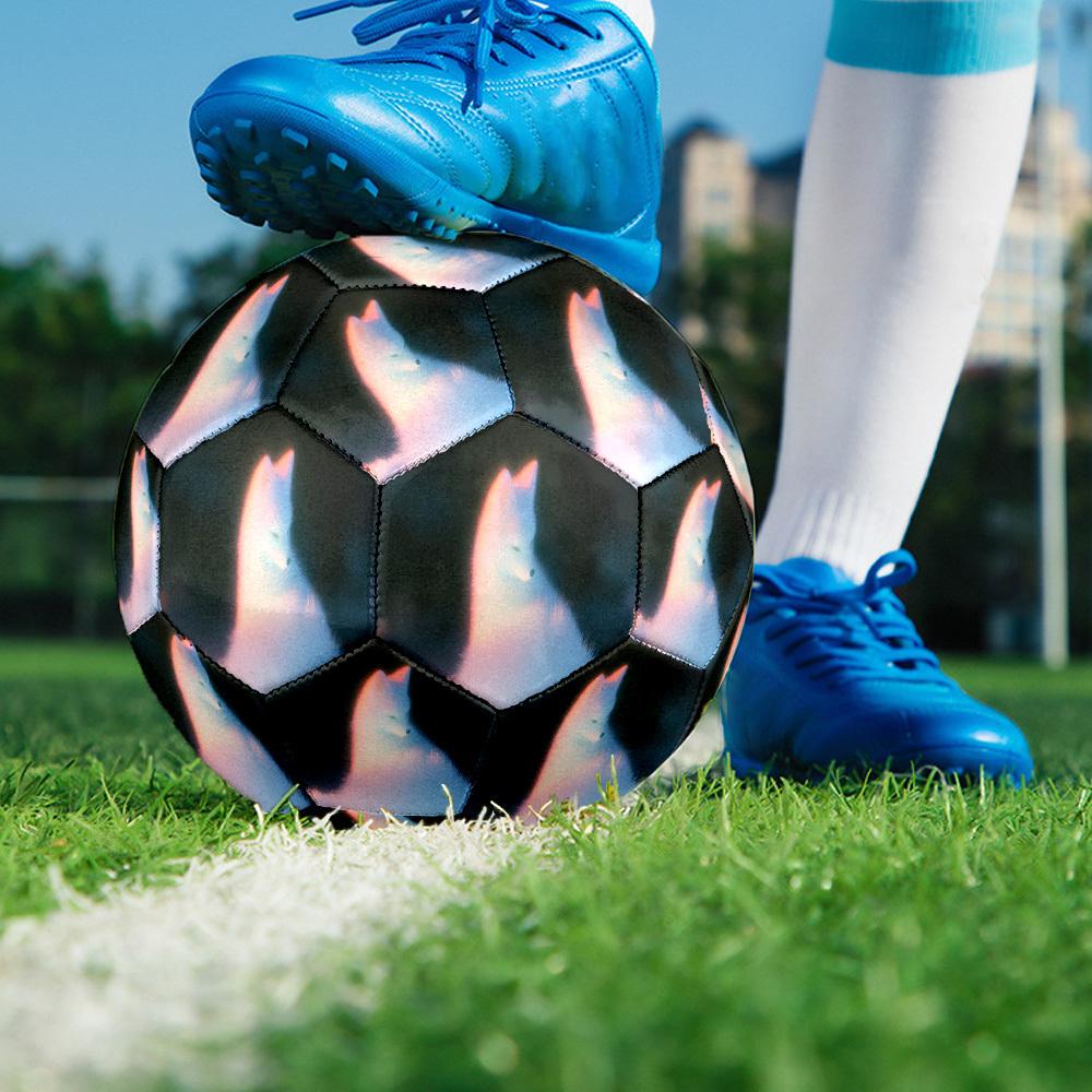 1 Stück Fuchs Größe 5 Fußball Professioneller Spiel-Trainingsfußball Indoor- & Outdoor-Sportball Leicht Langlebig c6559