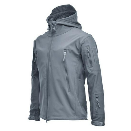 Men's Tactical Waterproof Camouflage Softshell Jacket - Warm Fleece Windbreaker for Outdoor Workwear