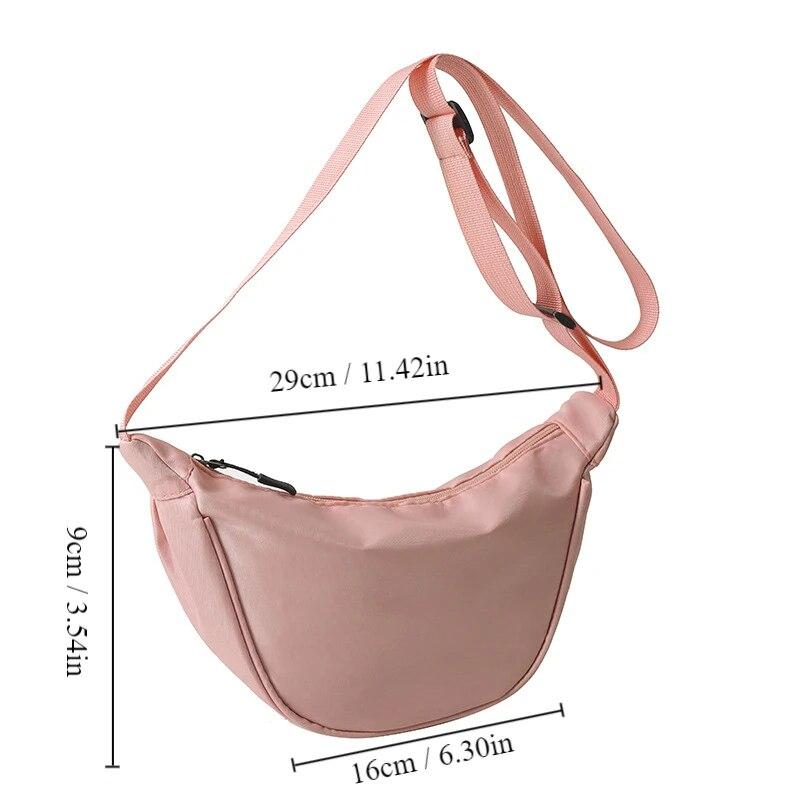 1pc Crossbody Dumpling Bag For Women Large Capacity Travel Solid Color Chest Bag Designed Ladies Daily Street Fanny Packs