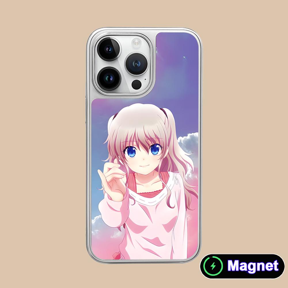

Charlotte Tomori Nao Silver Plating Magsafe Mobile Phone Case for iPhone 17 16 15 14 13 12 11 Air Pro Max Plus Colorful Cover iPhone 11