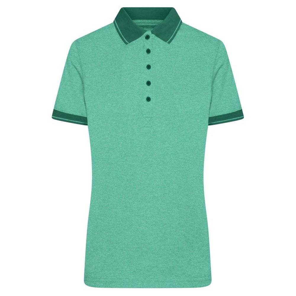 James and Nicholson Womens/Ladies Heather Polo Shirt