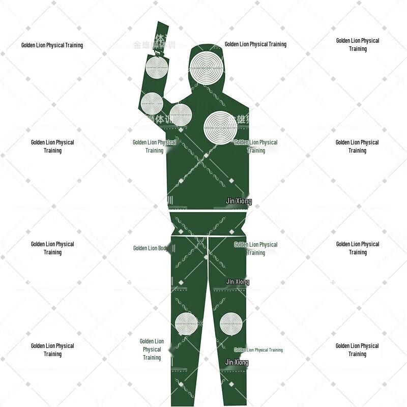 Gold Lion Human Body Training Target Paper