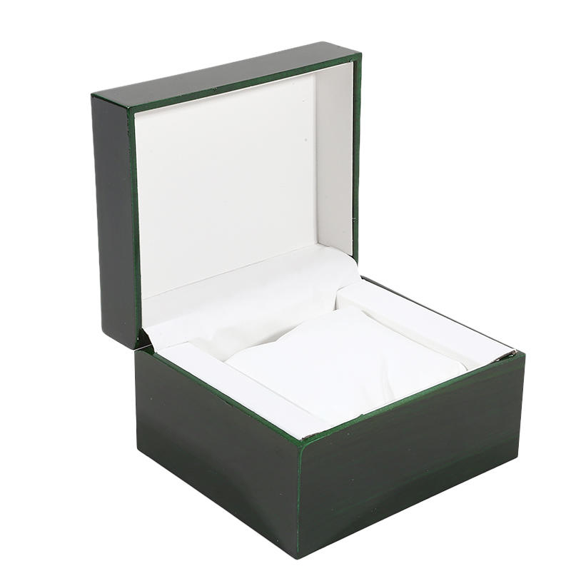 Holz-Uhrenbox mit Armbandhalter - 6 Fächer Vitrine für Herrenuhren Schmuck Armband Aufbewahrungs-Organizer