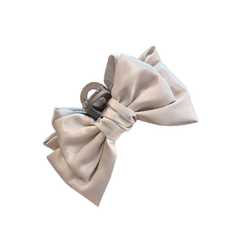 Elegante Damen Schleifen Haarspangen Doppelseitige Große Satin Hai Haarspange Solide Schleife Haarnadeln Haarspangen Haarschmuck