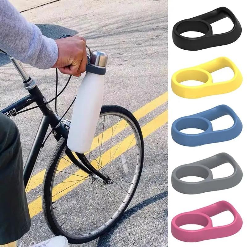 1PC Portable 37mm Water Bottle Handle Strap Silicone Vacuum Cup Sports Water Bottle Holder Handle Carrying Rope Camping 4