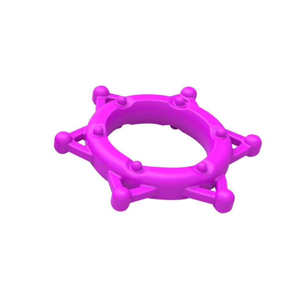 Hexagram Cock Mens Lock Penis Ring Adult Silicone Sex Toy Ejaculation Delay