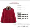 Veste d'hiver doublée de velours grande taille pour femme - Manteau chaud en coton pour mamie
