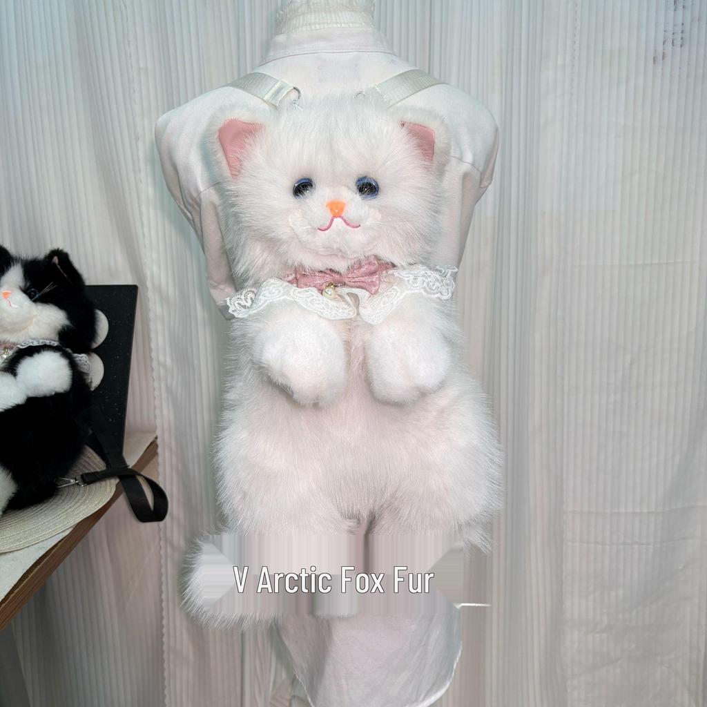 Musical Cat Plush Backpack Doll – Cute Gift for Girls and Kids