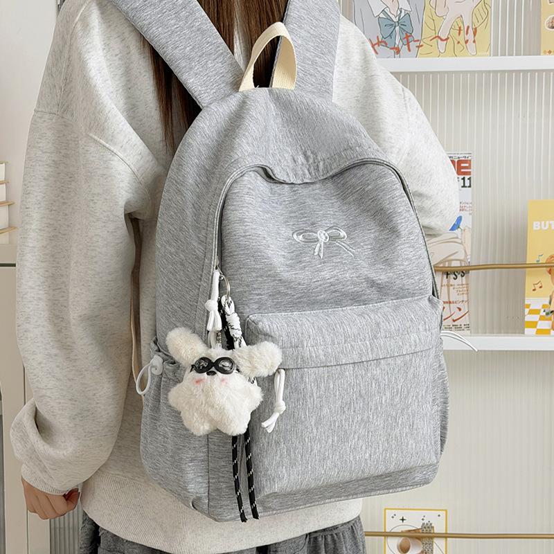 Schoolbag1011 New School Bag for Women, Japanese Style for Elementary Students, Simple Junior High School Student Large Capacity Fresh Backpack Casual