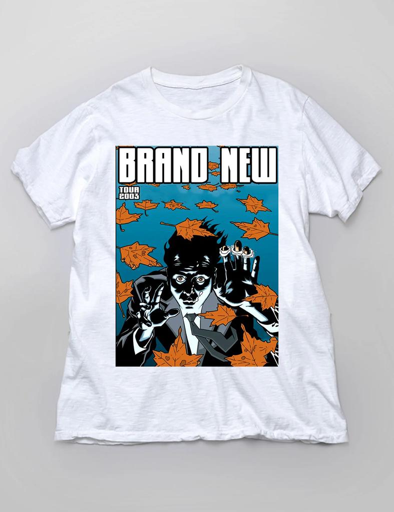 Unique Tour 2003 By Brand New Graphic in White Tee Shirt S- 234XL D2362