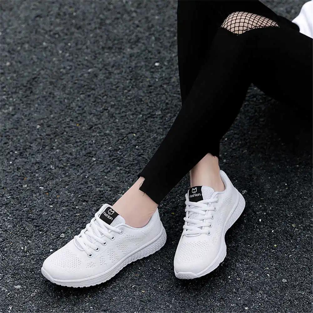 Mesh White Sole Shoes Transparent Casual Orange Shose Women's Sneakers Size 34 Sport Branded Luxury Trendy Athletic