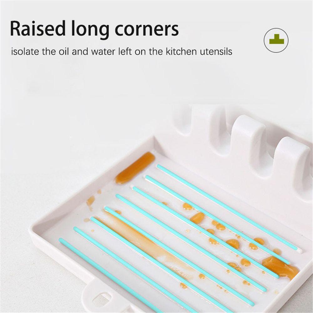 Tool Stove Organizer Lid Stand Spoon Rest Pot Lid Holder Spoon Holder Wall-mounted Pots Cover Rack