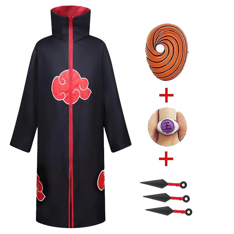 Halloween Cape Cloak Stand Collar Hooded Cosplay Costume for Anime Role Play