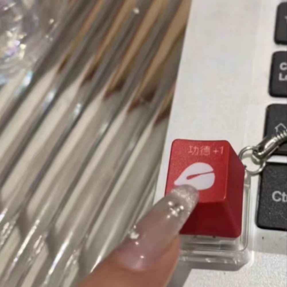 ABS Button Decompression Keychain Keyboard Button Decompression Toys  Children Adult