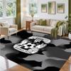 Coventry City Football Design Crystal Velvet Rug Soft Decorative Mat for Bedroom Entrance