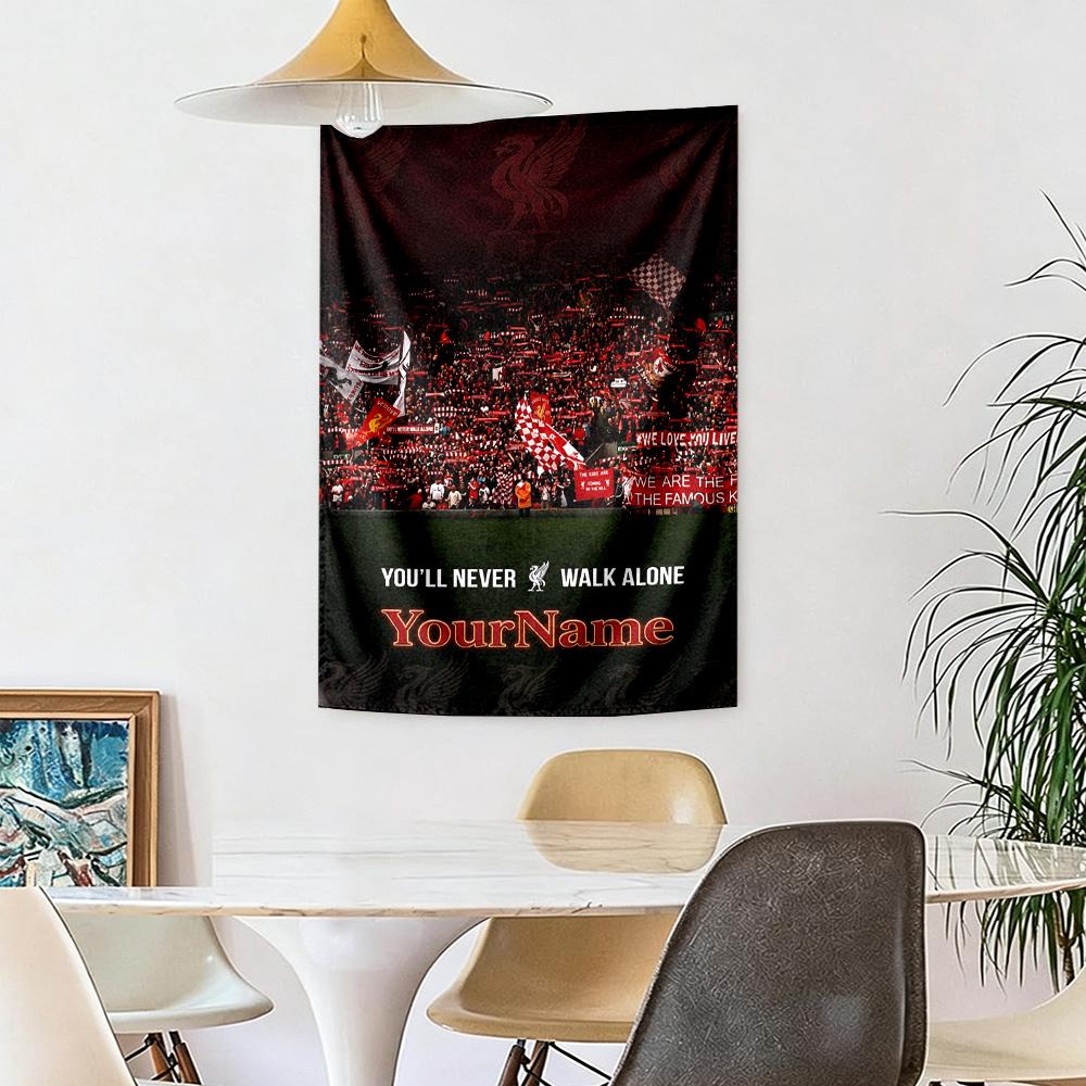 Liverpool Custom Your Name Wall Decor Tapestry Art For Pet Memorial Birthdaywedding Party Backdrop Family Gift