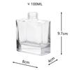Thick Bottom Transparent Glass Aroma Diffuser Bottle with Rattan Sticks for Indoor Use