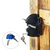 Self Locking Gate Latch Lockable Latch Key Fence Lock Outdoor Gate Hardware Versatile Adjustability Pull Cable Self-Locking Door
