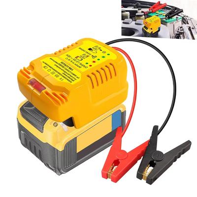 Cabluri de pornire pentru baterie Li-ion Dewalt 18V 20V DCB200 DCB204 11AWG Adaptor pornire auto de urgență Cabluri de pornire auto