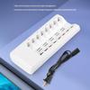 Rechargeable Battery Charger US Plug 8 Slots Wide Compatibility for 1.2V NiMH AAA AA Batteries Daily Use