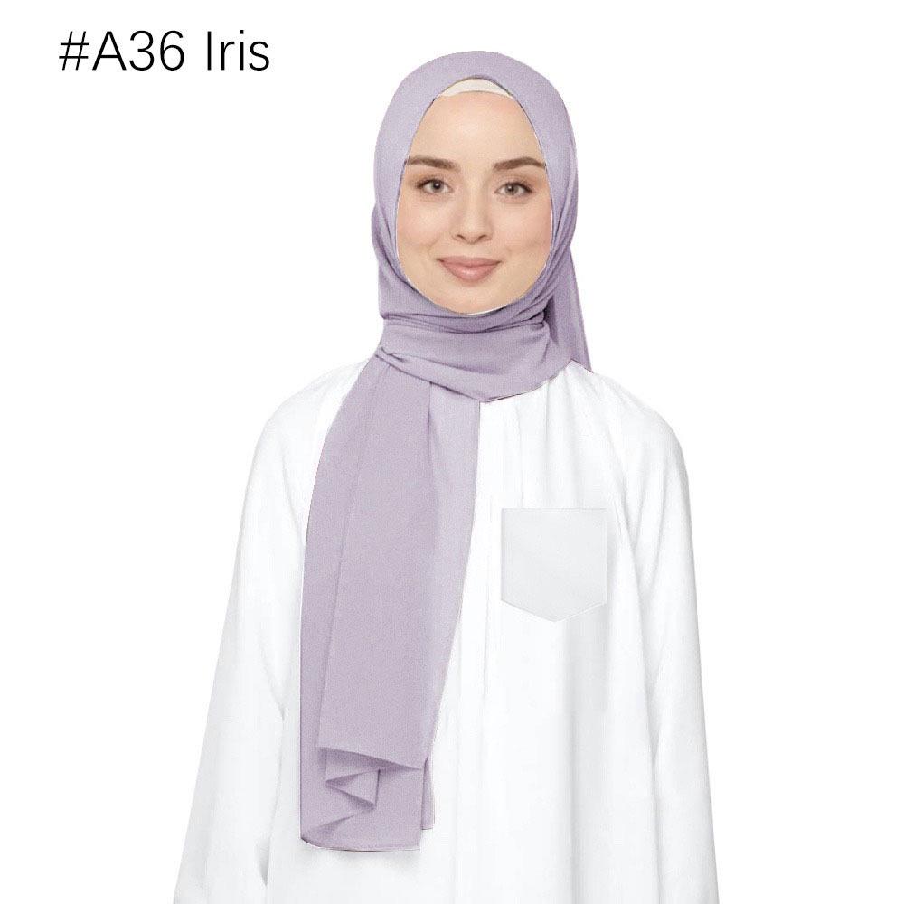 Ethnische Perlen Chiffon Bubble Kopftuch - Malaysia Schalkollektion