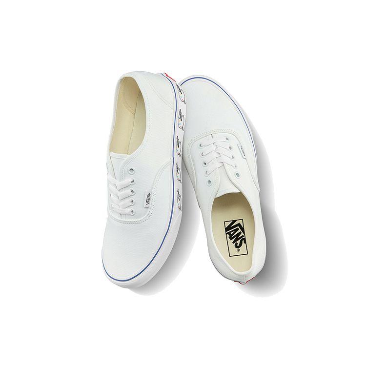 Vans Authentic Series Fun Print Casual Low-Top Skate Shoes Unisex sneaker White VN0A348A40N