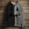 Women's Fashion Long Sleeve Pullover Halloween Print Hooded Pocket Sweatshirt