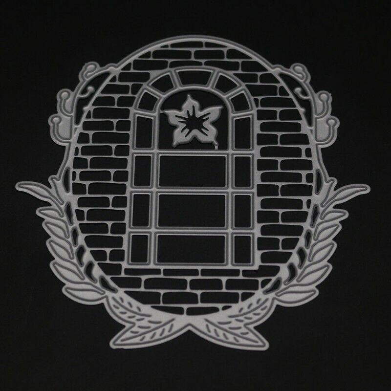 Gras Wand Fenster Schneiden Stirbt Metall Schablone DIY Scrapbooking Album Papier Karte Prägung Handwerk Rahmen Vorlage