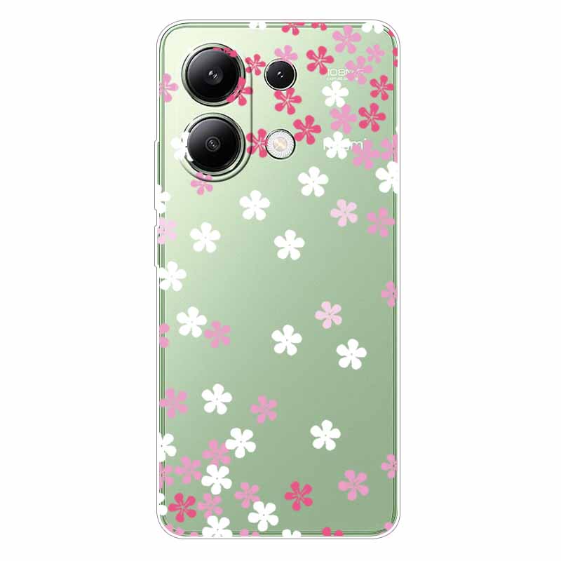 For Xiaomi Redmi Note 13 4G Case TPU Clear Soft Cute Girl Paint Cover For Redmi Note 13 4G Case Note13 Transparent Silicone