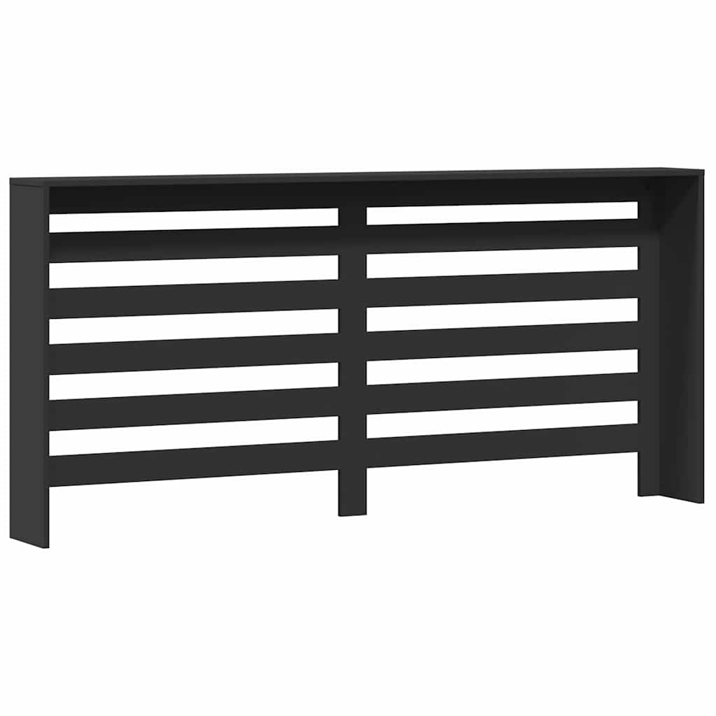 Vidaxl Radiator Cover, Black, 175X20X82 Cm