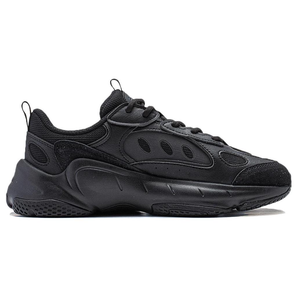Li Ning Wing Style Cushioning Slip Resistant Abrasion Resistant Support Low top Casual Shoes Women's Black AGCT462-4