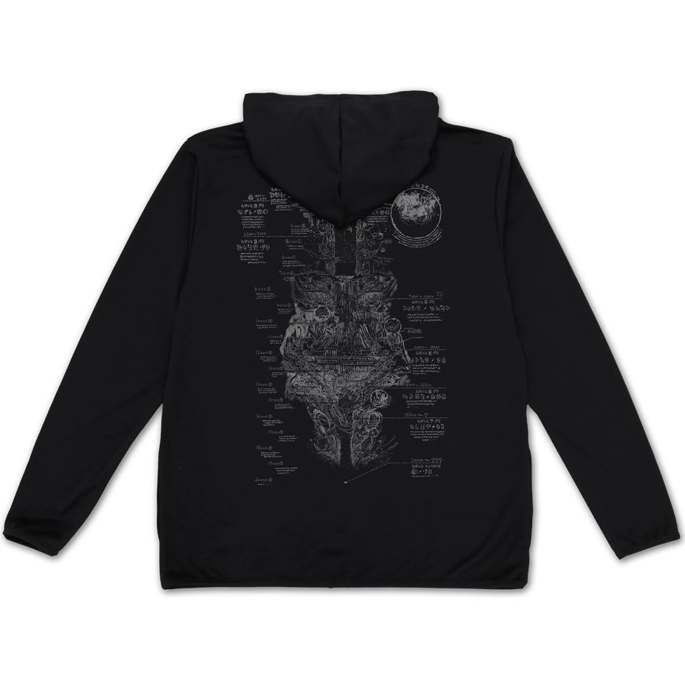 

[Official] COSPA Made in Abyss: Golden Land of the Fiery Sun Abyss Map Lightweight Dry Hoodie BLACK Size M