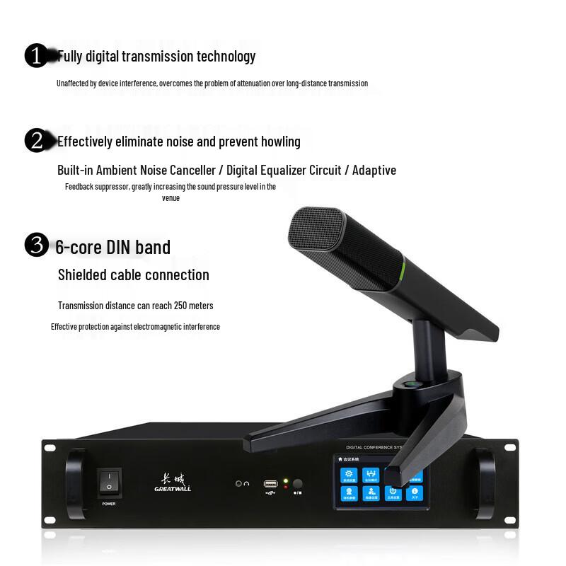 Great Wall HL 323C Digital Conference System Chairman Microphone (CN Version)