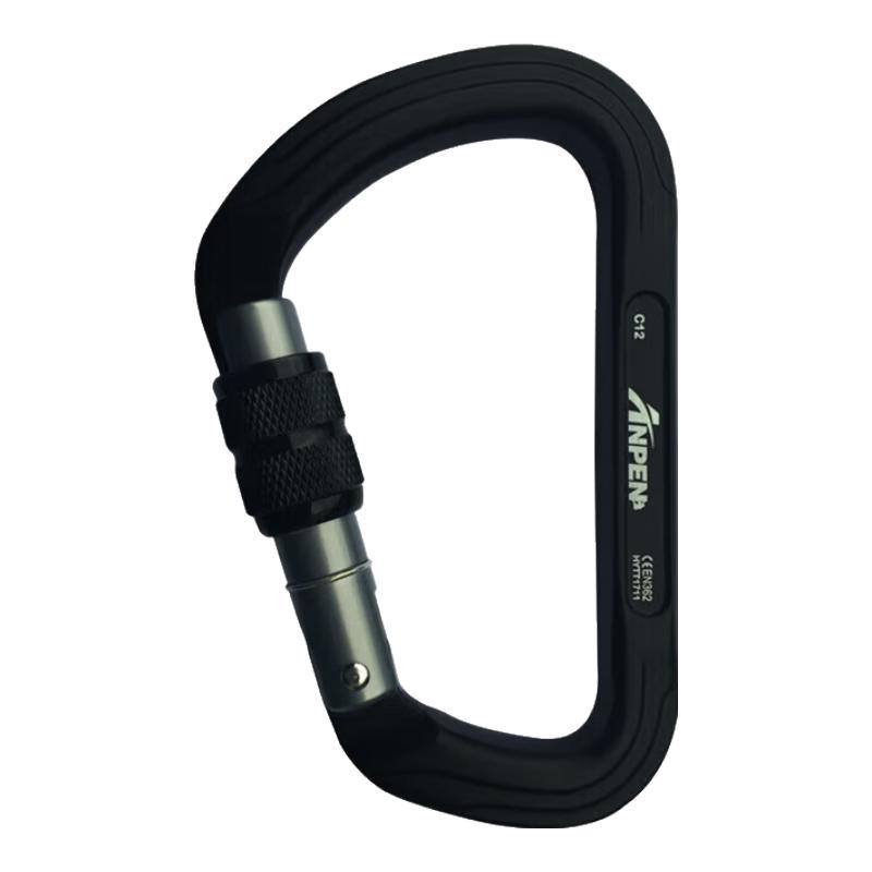 ANPEN Outdoor Climbing D-Ring Screw Lock Carabiner