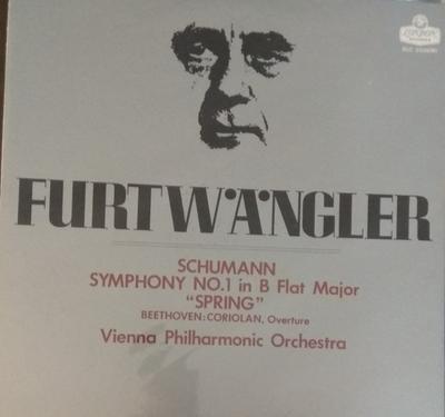 LP Record WILHELM FURTWANGLER, VIENNA PHILHAR - Schumann Symphony No. 1 Spring / Be SLC2335 LONDON 1973 Japan Obi Classical Used