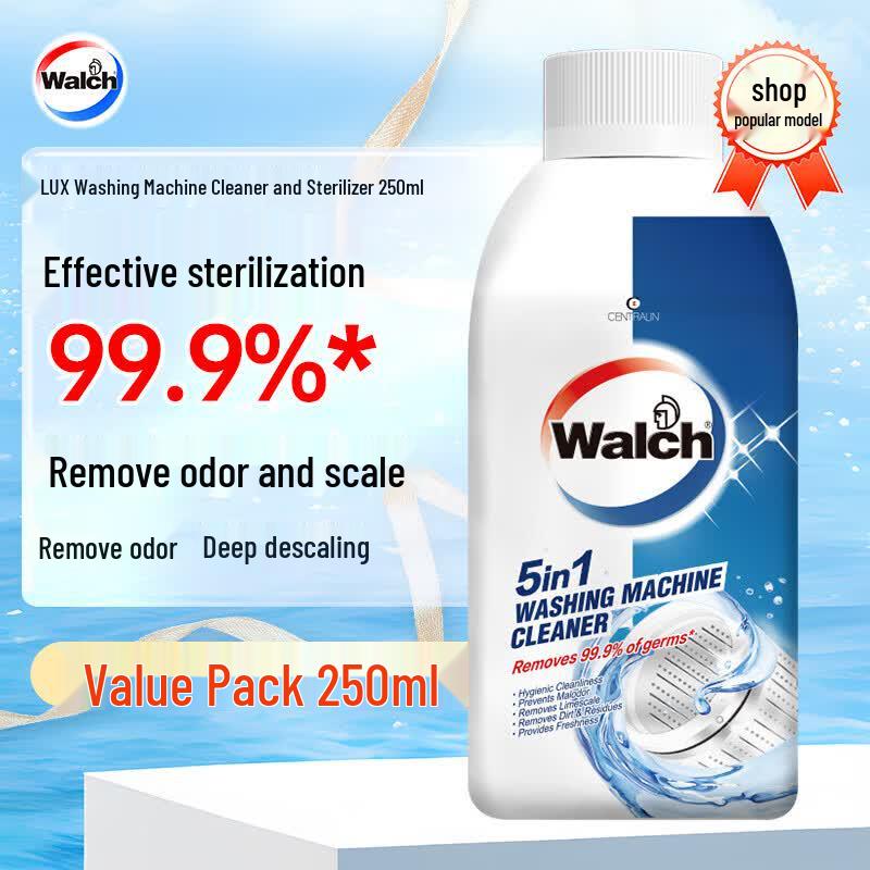 Walch Washing Machine Cleaner & Disinfectant Liquid, 2 x 250ml