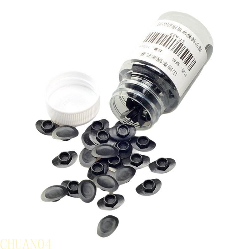 A1A2 100Pcs Plastic Bicycles Rims Wheel Plugs Replacement Mountain Bike Tire Pad Steel Rings Hole Plug Bicycles Accessory