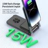 M2 Foldable 3-in-1 Phone Stand Magnetic Wireless Charger With Built-In Type-C Cable 15W Fast Charging
