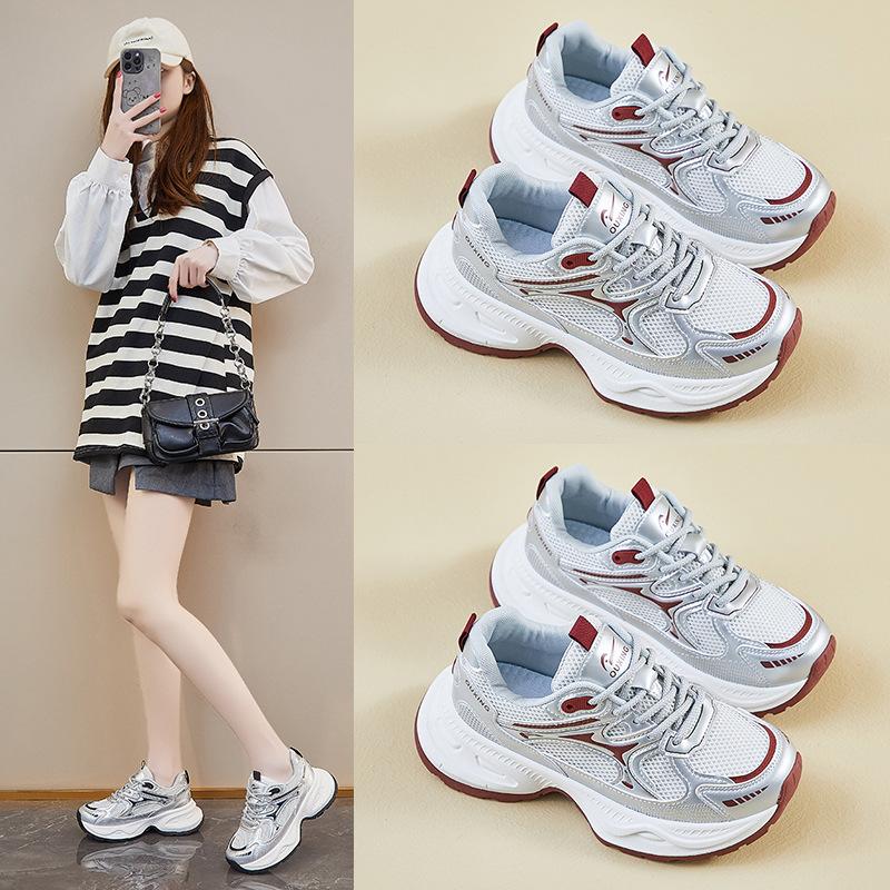 Women's Shoes Spring Autumn Platforms Sneakers Comfortable Women Casual Shoes Lace Up Non Slip Vulcanized Shoes