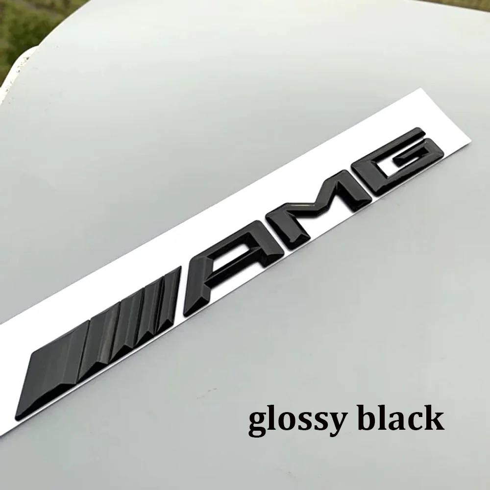 1pcs 3D Car Rear Trunk Emblem Decal Letters Sticker Mercedes Benz AMG A B C E G CLA W211 W203 W204 W210 W124 Accessories