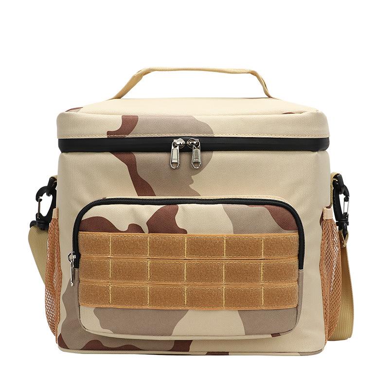 Square Camouflage Waterproof Insulated Lunch Bag - Waterproof, Wear-Resistant, Durable Oxford Cloth, Perfect for Work