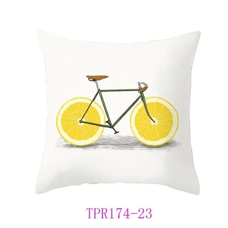 Heimdeko Sonnenschein-inspiriertes Gelbes gemustertes Kissenbezug Muster Kissenbezug Geeignet für Sofa Schlafzimmer Auto Kissenbezug