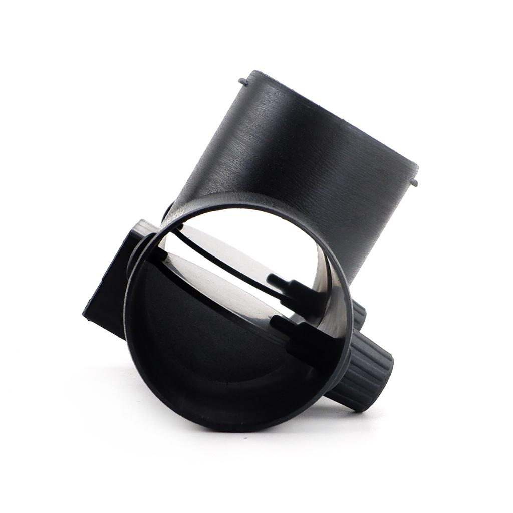 60mm 2 Vavles Flap Adjustable Air Diesel Parking Heater Vent Ducting T Branch Splitter Exhaust Pipe Joiner Connector Car Caravan