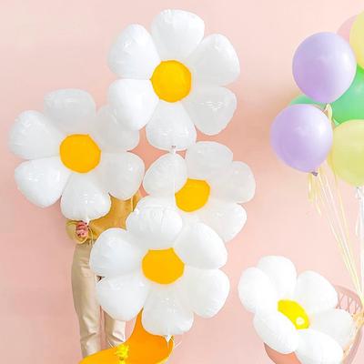 2ks White Daisy Flower Fóliový balónik slnečnicové balóniky viacerých veľkostí bábätko narodeninová dekorácia na svadobnú hostinu Hot Photo Props