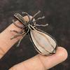 Rose Quartz Copper Pendant Copper Wire Wrapped Jewelry Handmade Spider Pendant Gemstone Copper Pendant Gift For Mother Wire Wrapped Pendant
