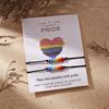 2 szt./zestaw Ręcznie robione Żywiczne Kryształowe Tęczowe Koralikowe Bransoletki LGBT Dla Kobiet Mężczyzn Ręcznie robione Plecione Bransoletki dla Pary Biżuteria Miłość Duma