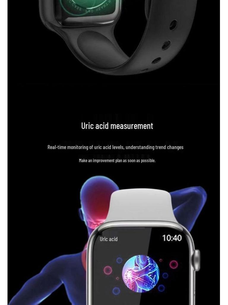2025 M9 Non-Invasive Health Bracelet: Tracks Blood Glucose, Blood Pressure, Uric Acid, Heart Rate, Blood Oxygen, and Sleep for Seniors