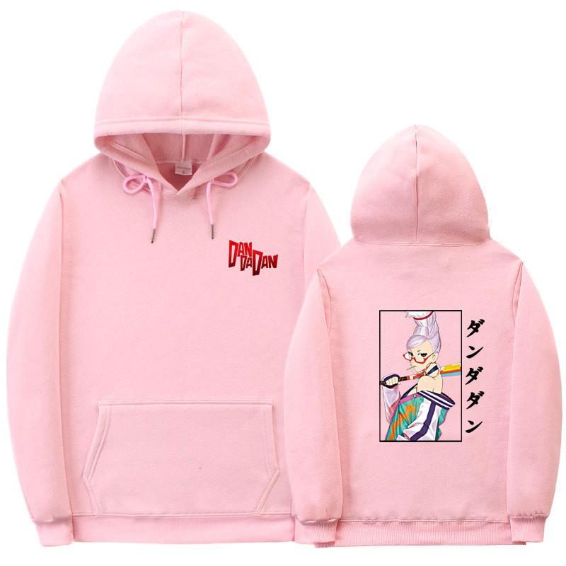 Anime-Inspired Oversized Hoodie With Ribbed Hem Unisex Sweatshirt Fall Casual Wear