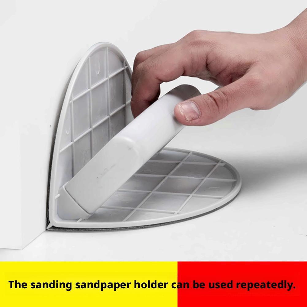Multifunctional Semi-Circular Angle Sanding Sandpaper Tool Self-adhesive 90 Degree Plastics Boards Sanding Tool For Drywall