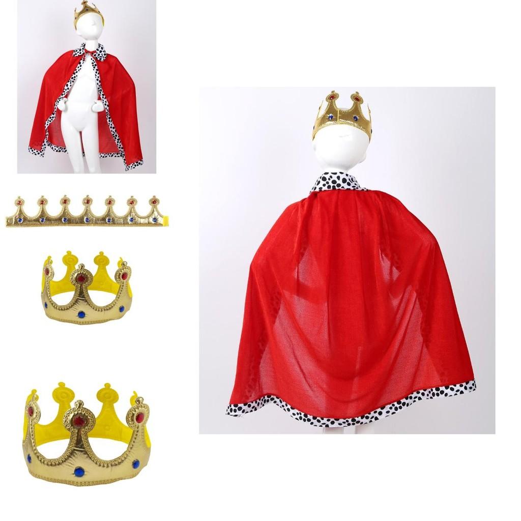 New 80cm White Polka Dot Cape For Halloween King Costume